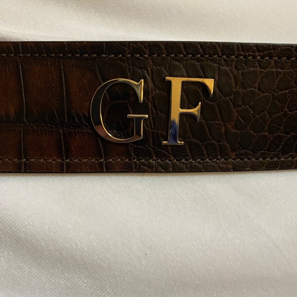 Gianfranco Ferre Croc Leather Belt made in Italy - Picture 8 of 8